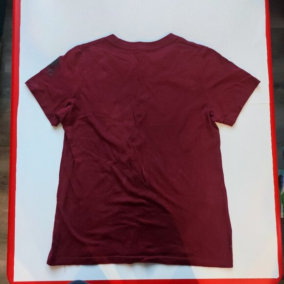 Converse T-shirt classic fit burgundy with roses women's size M - Picture 3 of 5